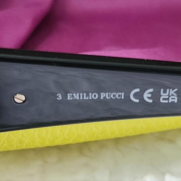 Emilio Pucci Black and Purple Sunglasses - Picture 7 of 10